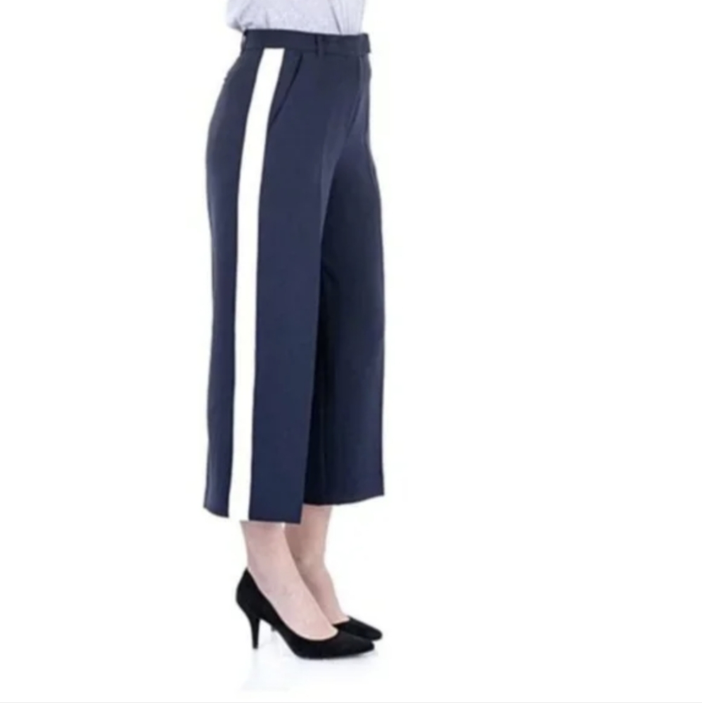 Tibi! High wasted cropped wide leg pant